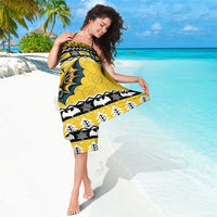 Personalized Brecknockshire Wales Christmas Sarong Welsh Celtic Bat Design - Wonder Print Shop