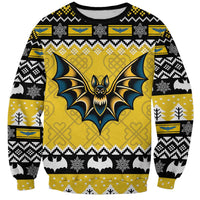 Personalized Brecknockshire Wales Christmas Sweatshirt Welsh Celtic Bat Design - Wonder Print Shop
