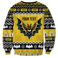 Personalized Brecknockshire Wales Christmas Sweatshirt Welsh Celtic Bat Design - Wonder Print Shop