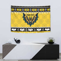 Personalized Brecknockshire Wales Christmas Tapestry Welsh Celtic Bat Design - Wonder Print Shop