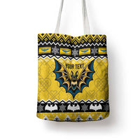 Personalized Brecknockshire Wales Christmas Tote Bag Welsh Celtic Bat Design - Wonder Print Shop