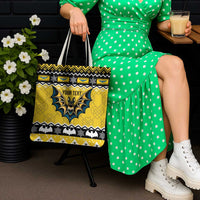 Personalized Brecknockshire Wales Christmas Tote Bag Welsh Celtic Bat Design - Wonder Print Shop