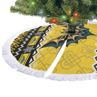 Brecknockshire Wales Christmas Tree Skirt Welsh Celtic Bat Design - Wonder Print Shop