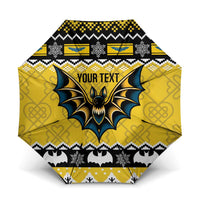 Personalized Brecknockshire Wales Christmas Umbrella Welsh Celtic Bat Design - Wonder Print Shop