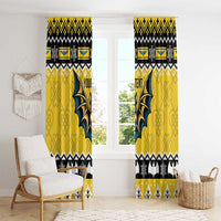 Personalized Brecknockshire Wales Christmas Window Curtain Welsh Celtic Bat Design - Wonder Print Shop
