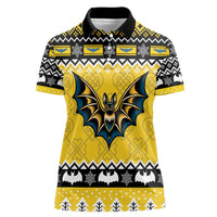 Personalized Brecknockshire Wales Christmas Women Polo Shirt Welsh Celtic Bat Design - Wonder Print Shop