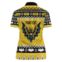 Personalized Brecknockshire Wales Christmas Women Polo Shirt Welsh Celtic Bat Design - Wonder Print Shop