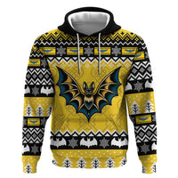 Personalized Brecknockshire Wales Christmas Zip Hoodie Welsh Celtic Bat Design - Wonder Print Shop