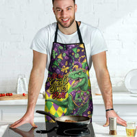 Funny Mardi Gras T-Rex Dinosaur Apron Let The Good Times Roll - Wonder Print Shop