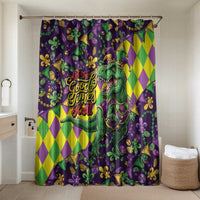 Funny Mardi Gras T-Rex Dinosaur Bathroom Set Let The Good Times Roll - Wonder Print Shop