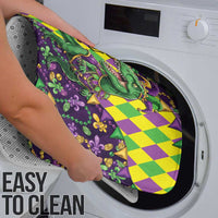 Funny Mardi Gras T-Rex Dinosaur Bathroom Set Let The Good Times Roll - Wonder Print Shop