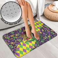 Funny Mardi Gras T-Rex Dinosaur Bathroom Set Let The Good Times Roll - Wonder Print Shop