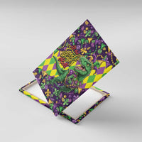 Funny Mardi Gras T-Rex Dinosaur Canvas Wall Art Let The Good Times Roll - Wonder Print Shop