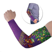 Funny Crawfish Carnival Arm Sleeves It's Mardi Gras Bruh - Wonder Print Shop