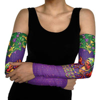 Funny Crawfish Carnival Arm Sleeves It's Mardi Gras Bruh - Wonder Print Shop