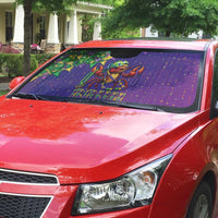Funny Crawfish Carnival Auto Sun Shade It's Mardi Gras Bruh - Wonder Print Shop