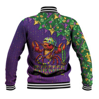 Funny Crawfish Carnival Baseball Jacket It's Mardi Gras Bruh - Wonder Print Shop