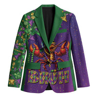 Funny Crawfish Carnival Blazer It's Mardi Gras Bruh - Wonder Print Shop
