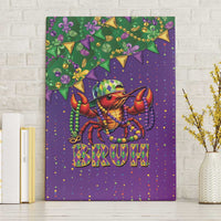Funny Crawfish Carnival Canvas Wall Art It's Mardi Gras Bruh - Wonder Print Shop