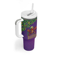 Funny Crawfish Carnival Tumbler With Handle It's Mardi Gras Bruh - Wonder Print Shop