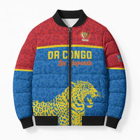 Custom World Football 2026 DR Congo Bomber Puffer Jacket Roar of Les Leopards