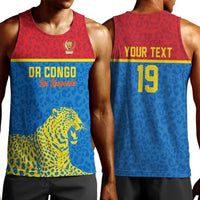 Custom World Football 2026 DR Congo Men Tank Top Roar of Les Leopards