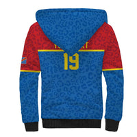 Custom World Football 2026 DR Congo Sherpa Hoodie Roar of Les Leopards