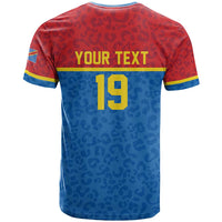 Custom World Football 2026 DR Congo T shirt Roar of Les Leopards
