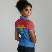 Custom World Football 2026 DR Congo Women Polo Shirt Roar of Les Leopards