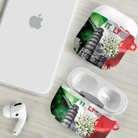 Italy Pisa Tower AirPods Case White Lily With Flag Style - Wonder Print Shop