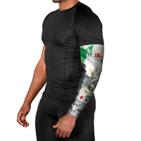 Italy Pisa Tower Arm Sleeves White Lily With Flag Style - Wonder Print Shop