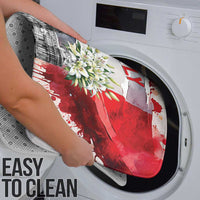 Italy Pisa Tower Bathroom Set White Lily With Flag Style - Wonder Print Shop