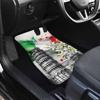 Italy Pisa Tower Car Mats White Lily With Flag Style - Wonder Print Shop