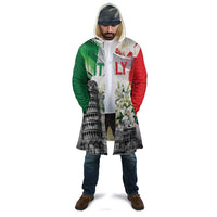 Italy Pisa Tower Cloak White Lily With Flag Style - Wonder Print Shop