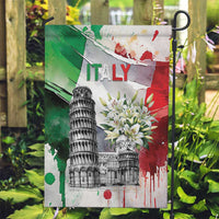 Italy Pisa Tower Garden Flag White Lily With Flag Style - Wonder Print Shop