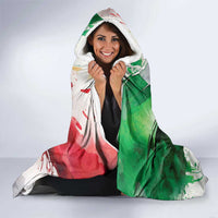 Italy Pisa Tower Hooded Blanket White Lily With Flag Style - Wonder Print Shop