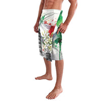 Italy Pisa Tower Lavalava White Lily With Flag Style - Wonder Print Shop