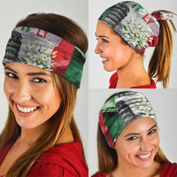 Italy Pisa Tower Neck Gaiter White Lily With Flag Style - Wonder Print Shop
