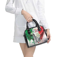 Italy Pisa Tower Shoulder Handbag White Lily With Flag Style - Wonder Print Shop