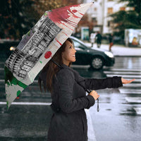 Italy Pisa Tower Umbrella White Lily With Flag Style - Wonder Print Shop