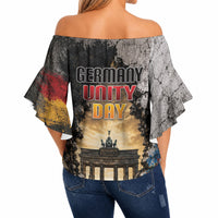 Germany Unity Day Off Shoulder Wrap Waist Top Tag Der Deutschen Einheit Brandenburg Gate