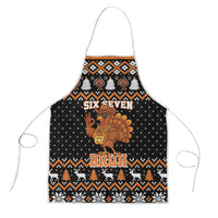 Thanksgiving Turkey Six Seven Bruh Apron Meme Gen Alpha Slang - Wonder Print Shop