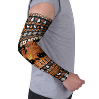 Thanksgiving Turkey Six Seven Bruh Arm Sleeves Meme Gen Alpha Slang - Wonder Print Shop