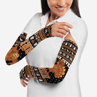 Thanksgiving Turkey Six Seven Bruh Arm Sleeves Meme Gen Alpha Slang - Wonder Print Shop