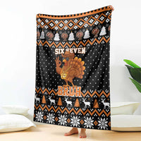 Thanksgiving Turkey Six Seven Bruh Blanket Meme Gen Alpha Slang - Wonder Print Shop