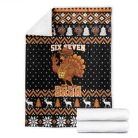 Thanksgiving Turkey Six Seven Bruh Blanket Meme Gen Alpha Slang - Wonder Print Shop