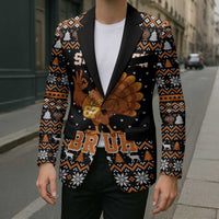 Thanksgiving Turkey Six Seven Bruh Blazer Meme Gen Alpha Slang - Wonder Print Shop