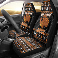 Thanksgiving Turkey Six Seven Bruh Car Seat Cover Meme Gen Alpha Slang - Wonder Print Shop