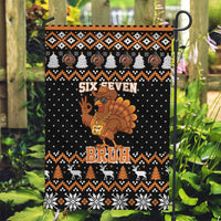 Thanksgiving Turkey Six Seven Bruh Garden Flag Meme Gen Alpha Slang - Wonder Print Shop