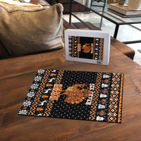 Thanksgiving Turkey Six Seven Bruh Puzzle Meme Gen Alpha Slang - Wonder Print Shop